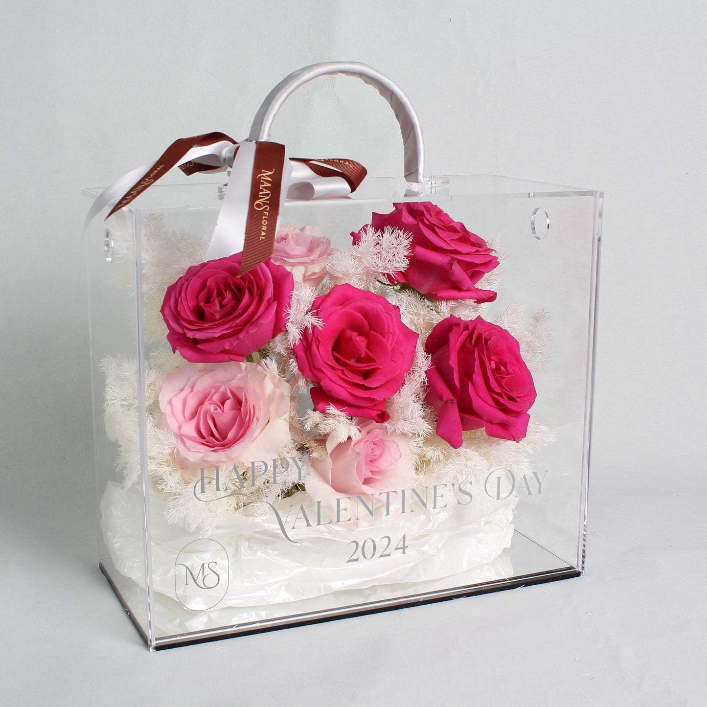 （鮮花）手提玫瑰花盒