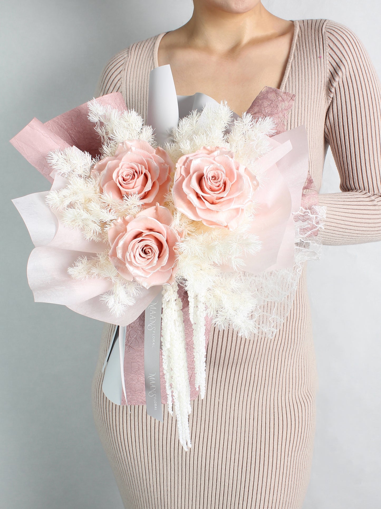 [不凋的真花] Ecuadorian preserved rose bouquet _ P03