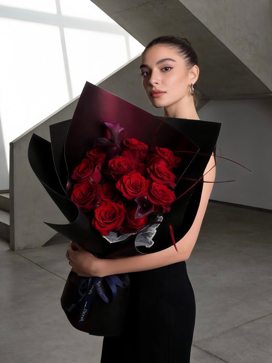 ［Fresh Flower］01 Velvet Nocturne 厄瓜多爾紅玫瑰