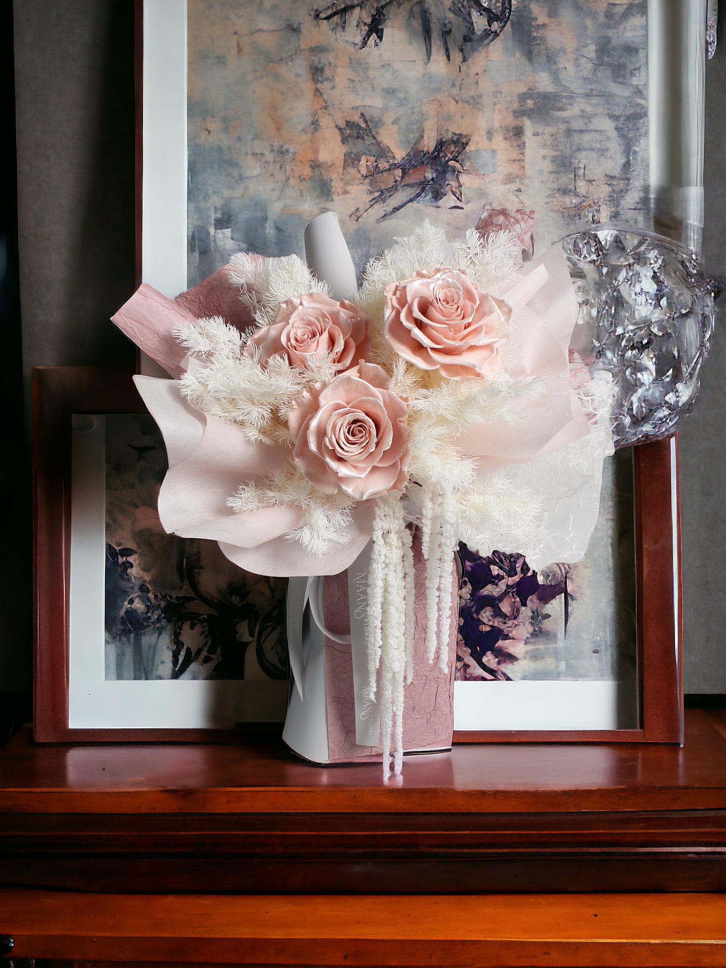 [不凋的真花] Ecuadorian preserved rose bouquet _ P03