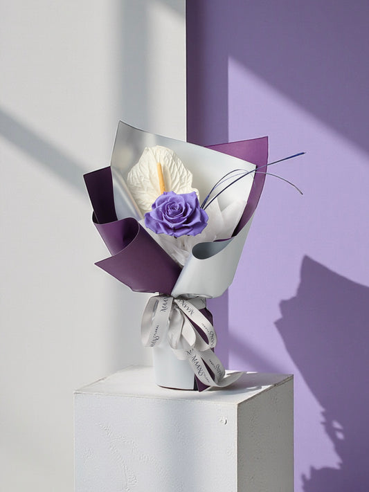 ［Preserved Flower］10 Celestial Violet 保鮮花束