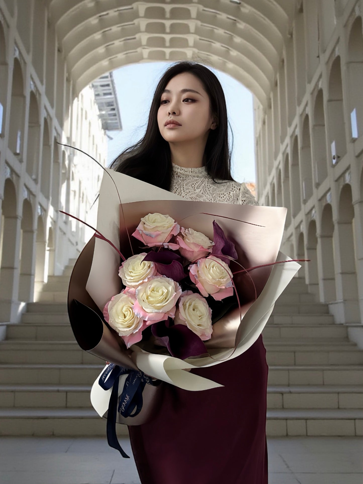 ［Fresh Flower］02 The Muse 厄瓜多爾粉紅色漸層玫瑰