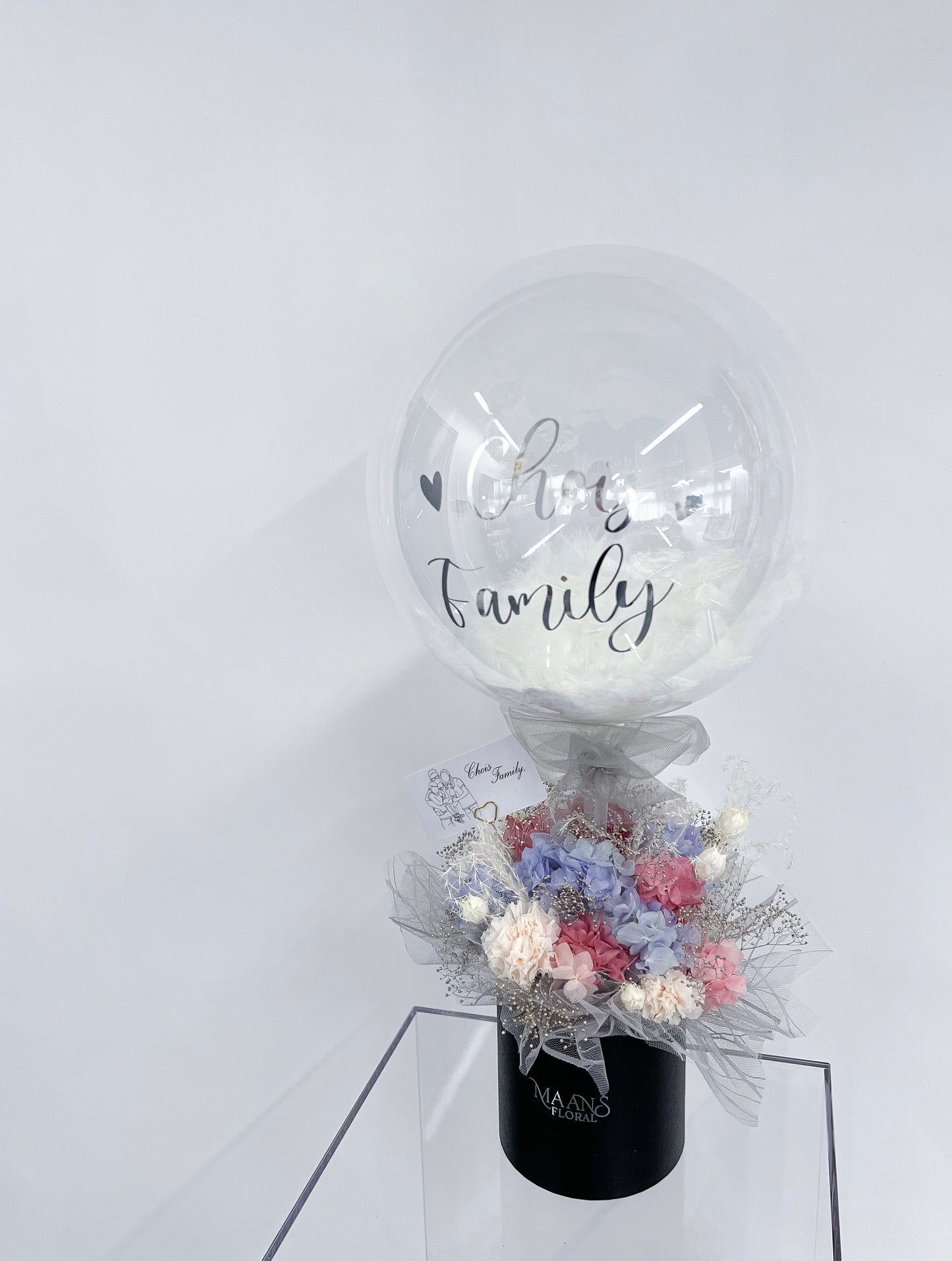 保鮮花氣球花盒